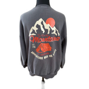 Women's Small Dark Grey Dazy Rocky Mountain Sweatshirt